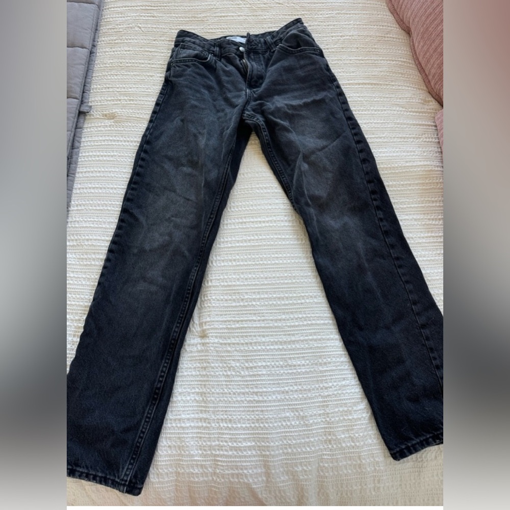Bershka Black Straight Jeans